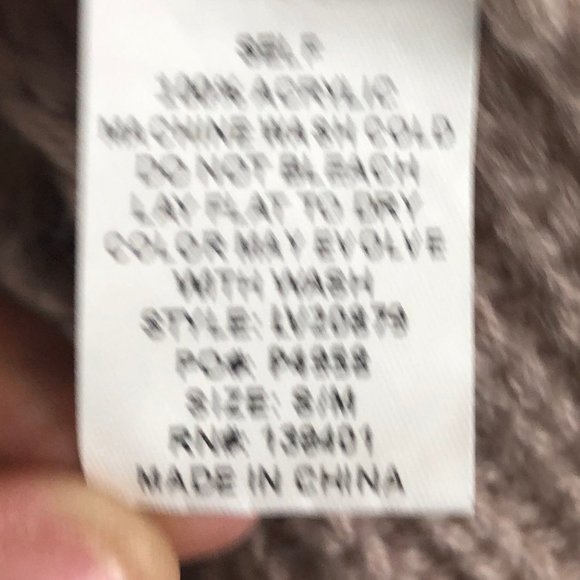 Vici Blush Pink Relaxed Fit Poncho Size S - Picture 6 of 6